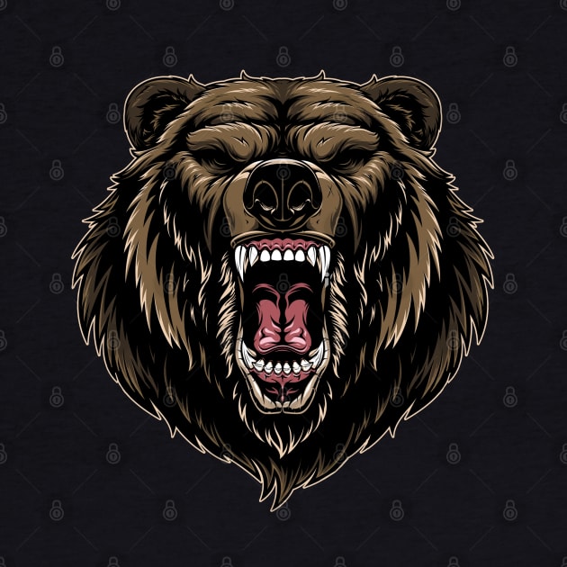 Bear Growl Mask by Alema Art